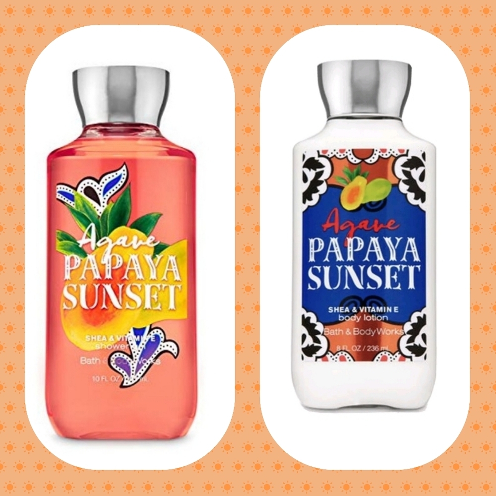 AGAVE PAPAYA SUNSET BODY WASH & LOTION SET